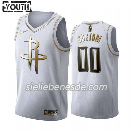 Kinder NBA Houston Rockets Trikot Nike 2019-2020 Weiß Golden Edition Swingman - Benutzerdefinierte